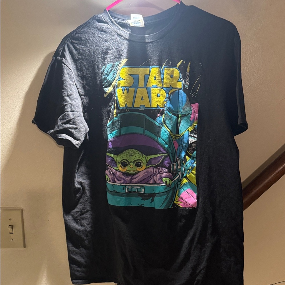 Star Wars Black Tee with Colorful Graphic